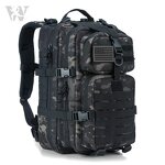 Tactical 45L Backpack Supplier - Black CP Camo Waterproof Durable Travel Pack