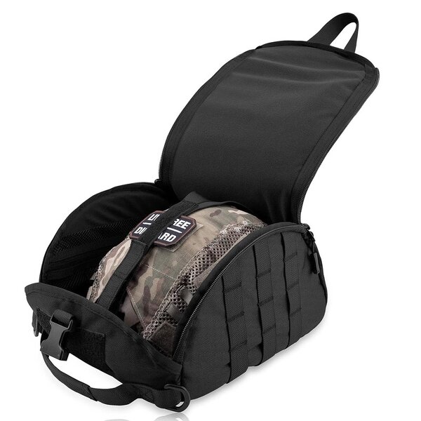 Helmet Carrying Pouch Supplier - Molle Storage Bag for Sports Hunting Helmets