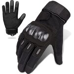 Tactical Winter Gloves Manufacturer - Nylon Black Hard Knuckle Full Finger Gloves