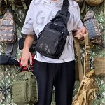 Tactical Sling Bag Supplier - 1000D CP Camo Laser Cut Molle Chest Bag Pack
