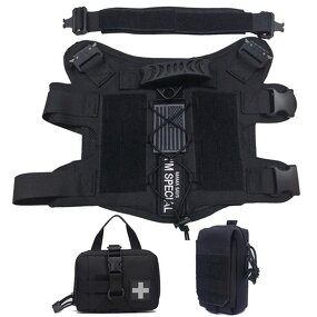 Tactical Dog Harness Manufacturer - 1000D Nylon Laser Cut Molle Quick Release Vest