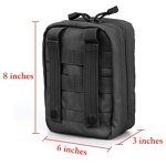Medical IFAK Pouch Factory - 900D Nylon Tactical First Aid Kit Molle Bag