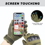 Touchscreen Tactical Gloves Supplier - Army Green Winter Full Finger Fleece Gloves