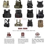 Plate Carrier Vest Factory - 1000D Quick Release Modular Tactical Vest for Men