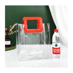 PVC Tote Bag Manufacturer - Custom Logo Clear Transparent Waterproof with Zipper and Pocket