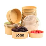 Disposable Paper Cup Bowl Manufacturer - Wins Flying Square Round Heatable Kraft Waterproof Custom Print Salad Poke Bowl