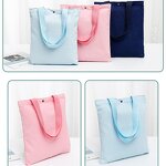 Canvas Tote Bag Factory - Wins Flying Plain Fashion Zipper Print Recycled Custom Bags Cotton Drawstring