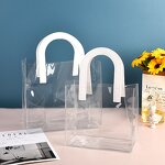 Waterproof Storage Bag Supplier - Wins Flying Pvc Shopping Tote Bag Transparent Packing Stand up Pouch