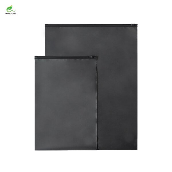 Clothing Zip Lock Bags Manufacturer - Hot Selling Customized Black Poly Bags for Packaging Hoodie Pouch
