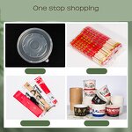 Take Away Paper Bowl Supplier - Wins Flying Free Sample 400ml~1500ml Disposable Kraft Round Bowl for Packaging