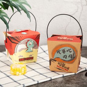 Take Away Food Box Manufacturer - Customized Food Grade Korean Paper Hot Dog French Fries Carton