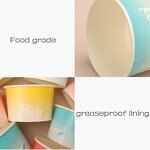 Round Bottom Takeaway Box Factory - Wins Flying Kraft Salad Compostable Soup Bowl Food Packaging Boxes with Lid