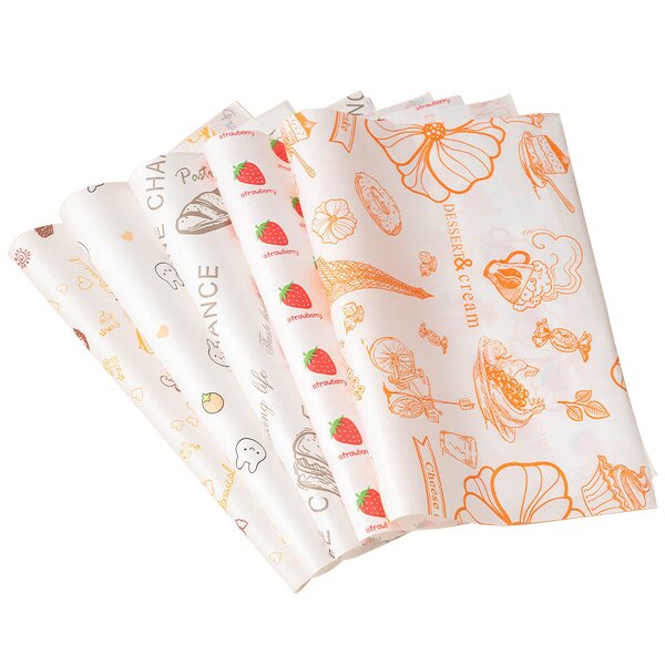 Greaseproof Wax Paper Supplier - Wholesale Customized Printed Logo Food Grade for Burger Fries