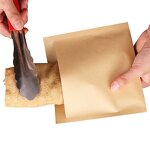Sandwich Bags Factory - Flat Grease Proof Disposable Custom Pastry Paper Bag Kraft
