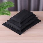 Frosted Garment Bag Factory - Wins Flyinng Black Zipper Bag Garment Seal Pocket Plastic
