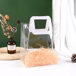 Clear PVC Tote Bag Supplier - Custom Printed Mini Moq Transparent Pvc Eva Tpu Shopping Bag