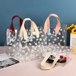 Clear Shopping Bag Factory - Custom Logo Wholesale Waterproof Fashion Transparent Pvc Tote With Handles