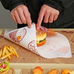 Greaseproof Wax Paper Manufacturer - Wins Flying Wholesale Customized Printed Logo Food Grade for Sandwich