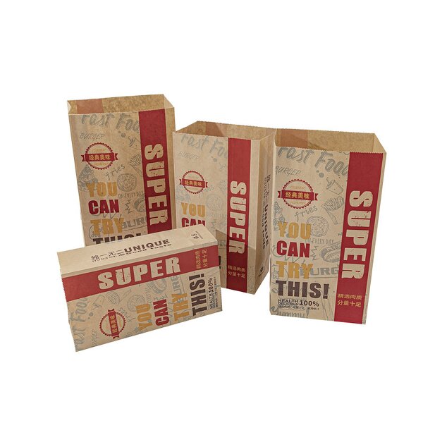 Food Packaging Bag Manufacturer - Custom Printed Food Grade Fast Food Take Away Greaseproof Paper