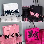 Foldable Shopping Bags Factory - Multiple Sizes Portable Reusable Foldable Black Paper Bags