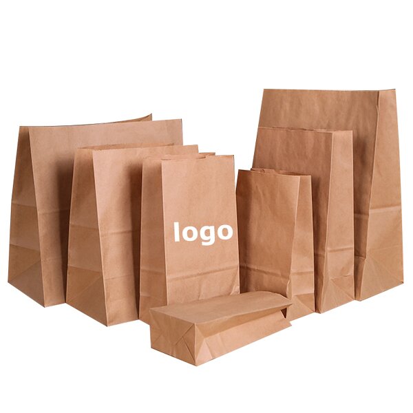 Sandwich Bags Factory - Flat Grease Proof Disposable Custom Pastry Paper Bag Kraft