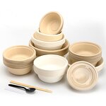 Biodegradable Paper Bowl Manufacturer - Wins Flying Bagasse Oval Salad Hot Soup Dessert Takeout Kraft Paper Bowl