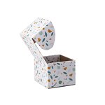 Magnetic Gift Box Supplier - Flip Top PVC Window Black Rigid Cardboard Square with Clear Lid