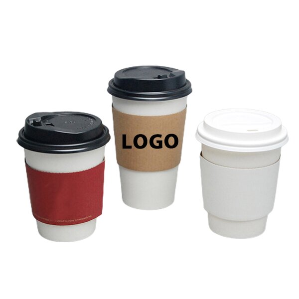 Disposable Paper Cups Manufacturer - Wins Flying 6-12oz Custom Logo Ripple Double Wall Tea Coffee with Lid