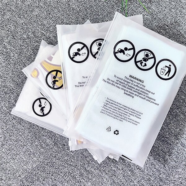 Swimwear Zicello Bag Factory - Wins Flying Frosted Clothing Print Eco Friendly Apparel Package PVC Plastic