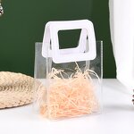 Clear PVC Tote Bag Supplier - Custom Printed Mini Moq Transparent Pvc Eva Tpu Shopping Bag