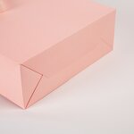 Christmas Paper Bag Manufacturer - Hot Stamping Boutique Mini Clothes Party Pink White Luxury Gift