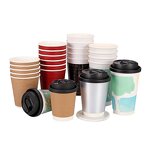 Recyclable Paper Cups Factory - Wins Flying Environmental White Suitable for Hot Cold Drinks Office Cafes