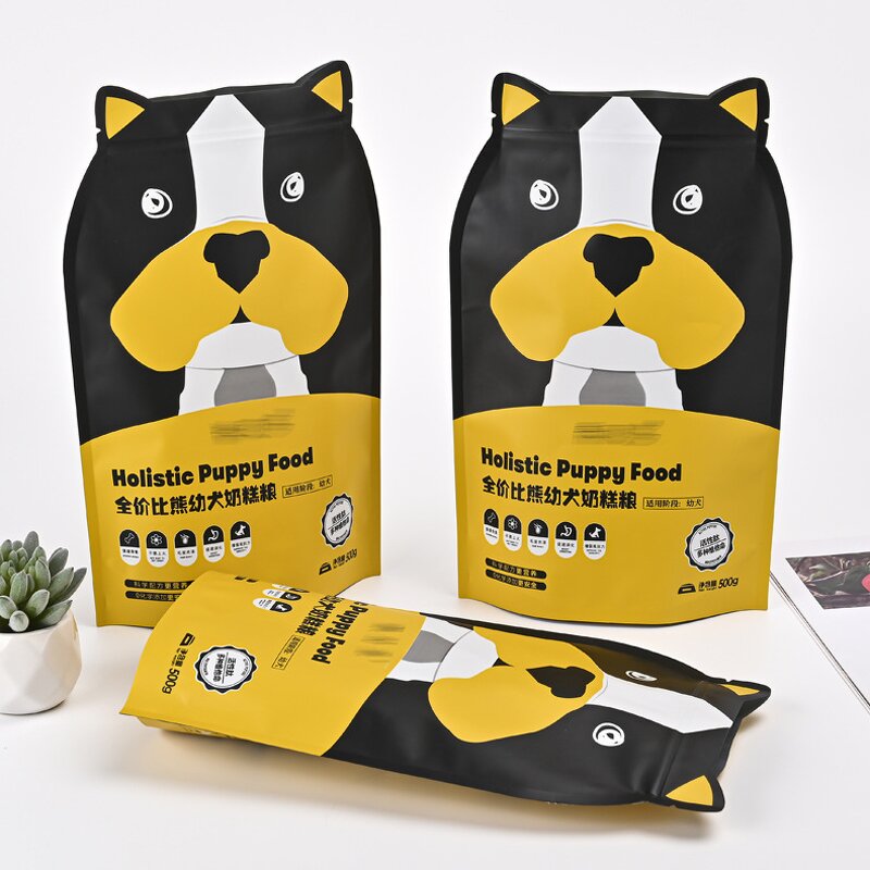 Custom Stand up Pouch Supplier - Wins Flying Pet Cat Food Bag Square Bottom Eight-side Seal Packaging