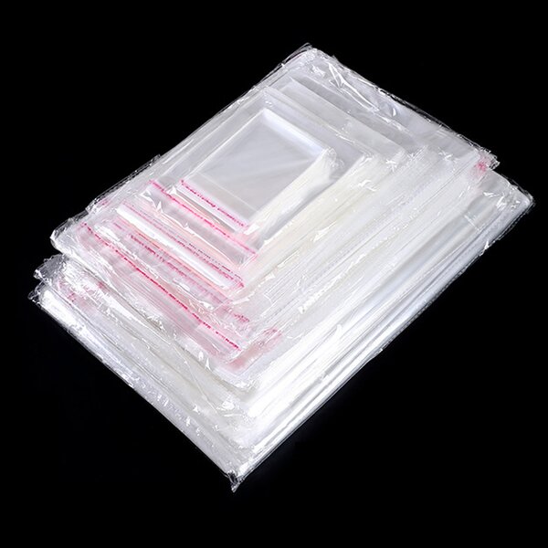 Food Grade Plastic Bag Manufacturer - Customized Size Self Adhesive Clear Transparent Poly Cello Opp