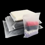 Apparel Packaging Bag Factory - Custom Pvc Cpe Pp Eva Bag Ziplock Frosted Plastic Zipper