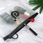 Plastic Ziplock Packaging Manufacturer - Wins Flying Custom Logo Reusable Pvc Small Frosted Zipper Bag for Earring