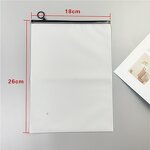 Jewelry Packaging Bags Supplier - Wins Flying Custom with Logos Pvc Clear Frosted Pouch Small Zipper Bag