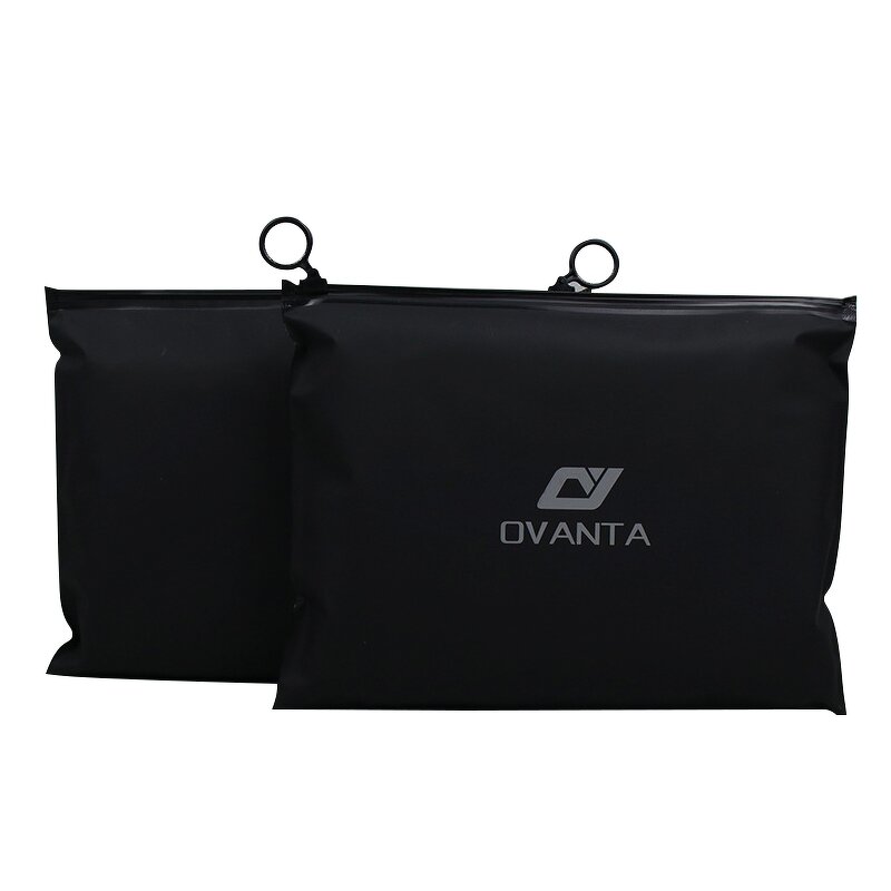 Black Zipper Bag Supplier - Personalized Yogga Sports Clothing Packaging with Printed Logo
