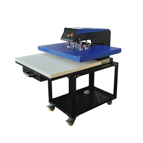 Pneumatic Heat Press Machine Factory - 80x100cm for Textile Label Hot Stamping