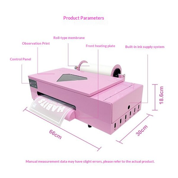 DTF Printer Factory - A3 Roll Small DIY White Ink Pattern Hot Stamping