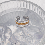 Three-Layer Opening Ring Factory - Women's Fashion Simple Waterproof 18K Gold