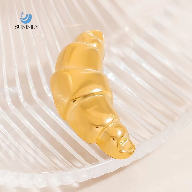 Croissant Brooch Supplier - Vintage Wholesale Geometrical 18K Gold Plated