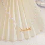 Name Necklace Manufacturer - Personalized Custom English Letter Pearl Chain