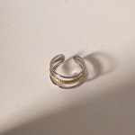 Three-Layer Opening Ring Factory - Women's Fashion Simple Waterproof 18K Gold