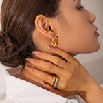 Gold Plated Rings Supplier - Wholesale Vintage Mixed Tube 18K Stainless Steel