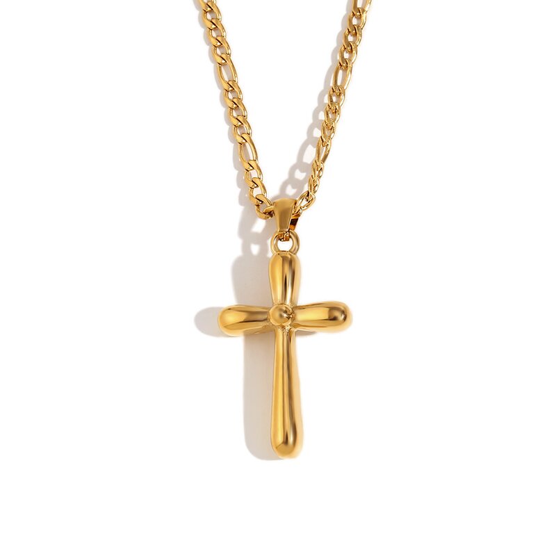 Cross Pendant Necklace Supplier - Wholesale Custom Minimalist Gold Plated