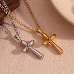 Cross Pendant Necklace Manufacturer - High Quality Minimalist 18K Gold Plated