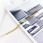 Emerald Chain Bracelet Manufacturer - Rectangular Simple High Class Style