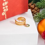 Christmas Charm Supplier - Christmas Style 18K Gold Plated Stainless Steel