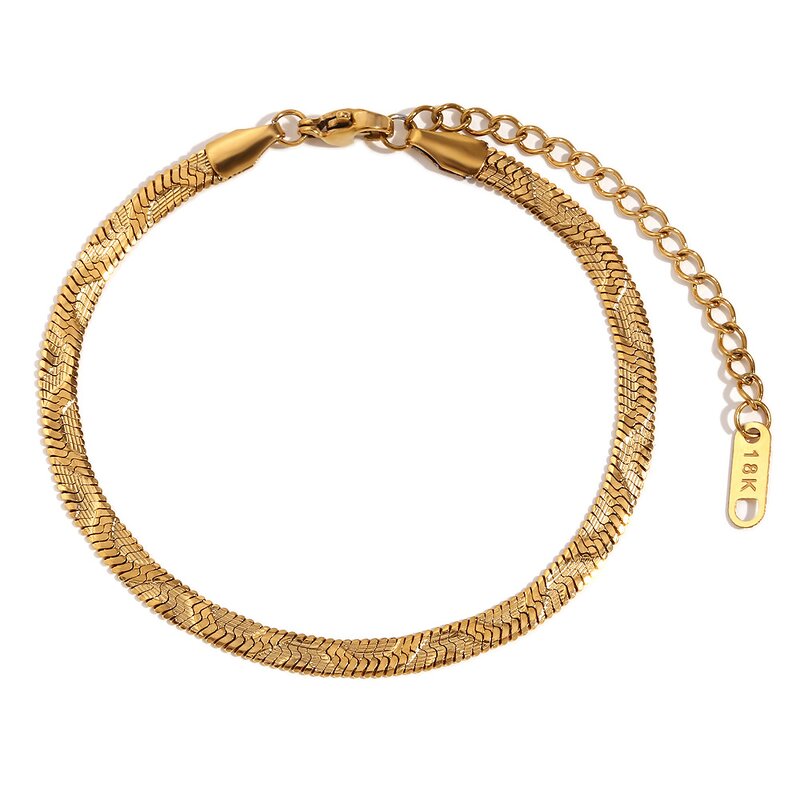 Water Wave Necklace Supplier - 18K Gold Plated Snake Chain Factory Direct
